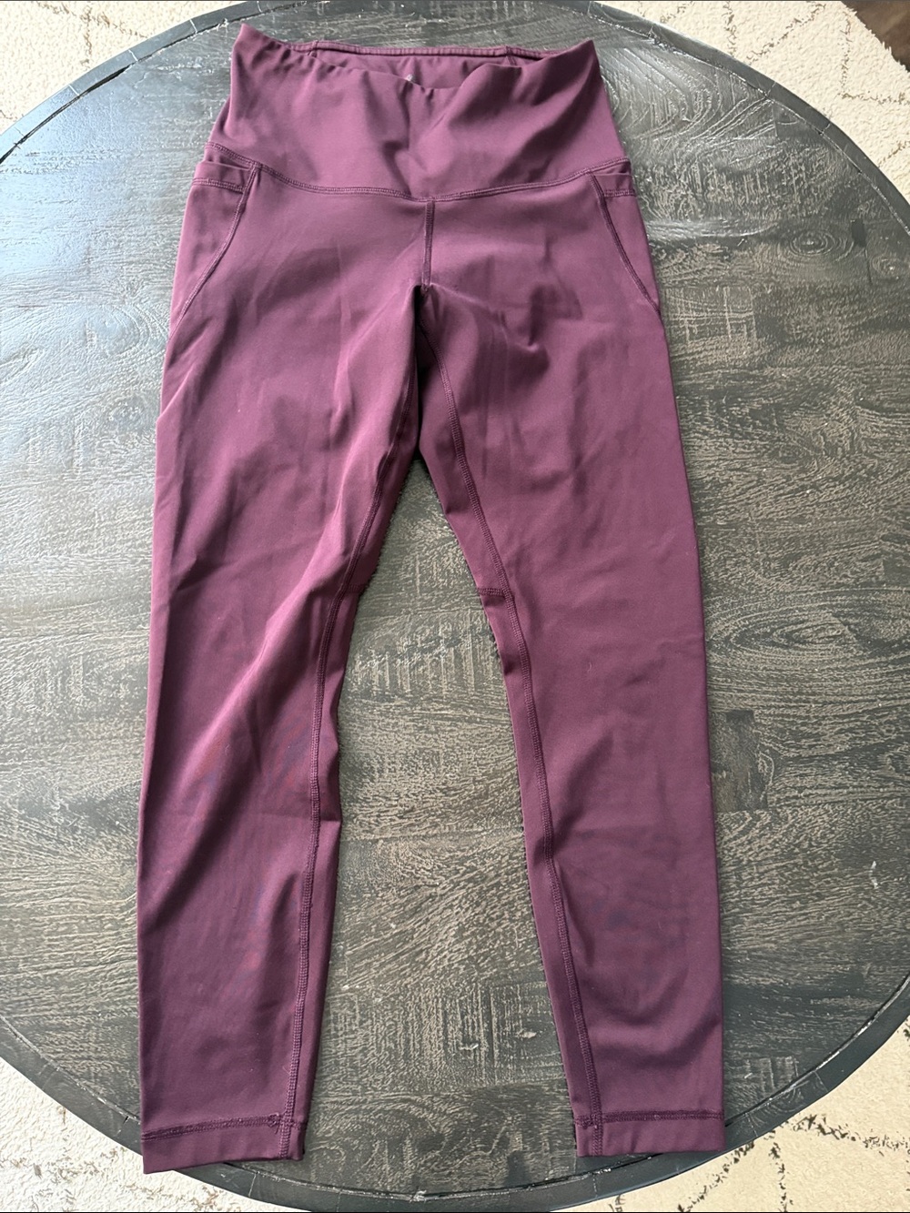 90 Degree By Reflex Women's Maroon High-Waist Track Pants